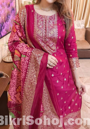 আনস্টিজ স্ক্রিন প্রিন্ট থ্রি-পিস